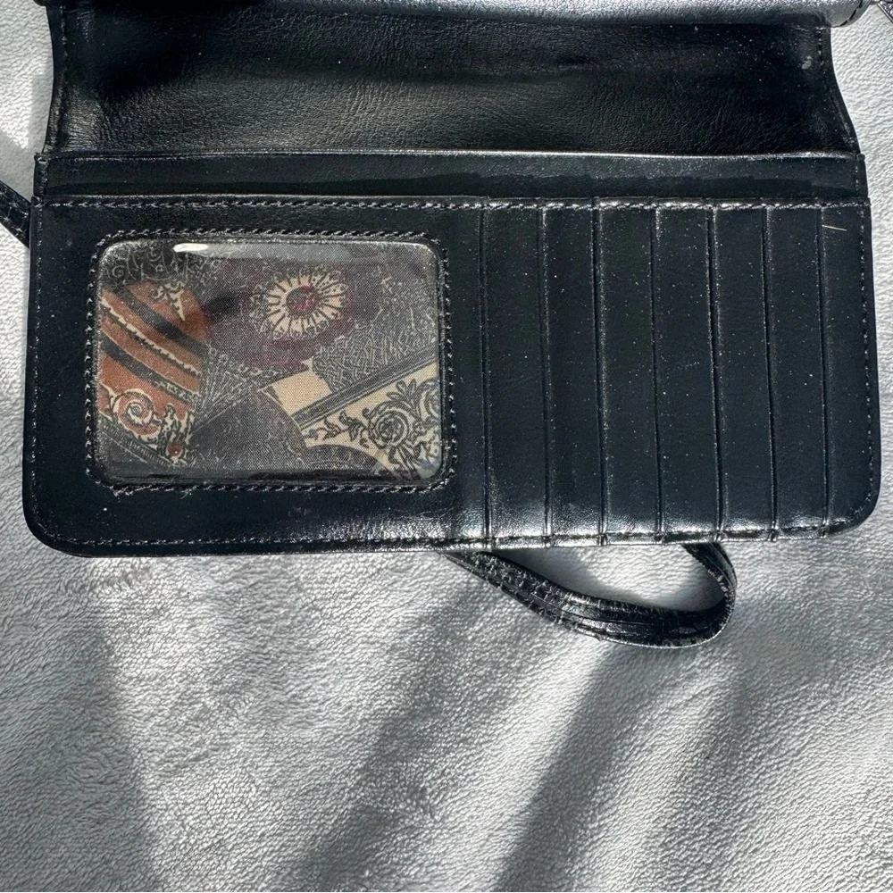 Vintage Bellerose Black Leather Crossbody Wallet Purse – Organizer Bag Y2K‎